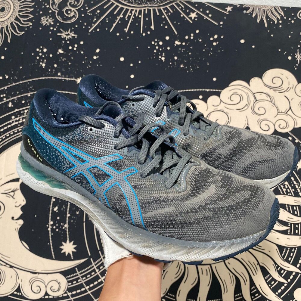 ASICS Gel-Nimbus 23 1011B004 Athletic Sneaker Men's 10.5 Gray Mesh